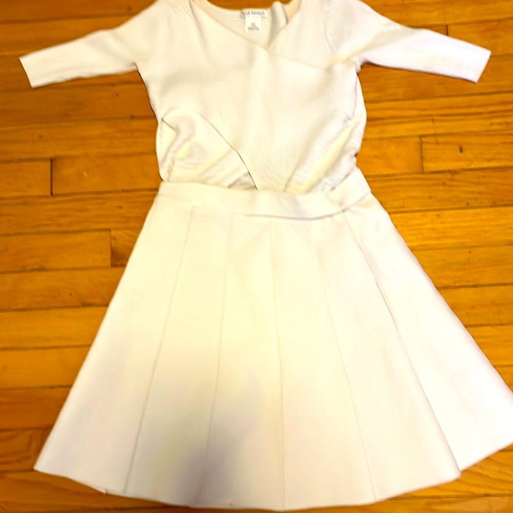 Club Monaco cream colored dress. Super fun yet sophisticated.